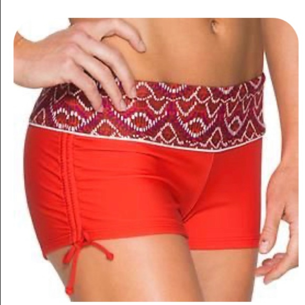 Athleta boyshort Cozumel swim bottoms sz small